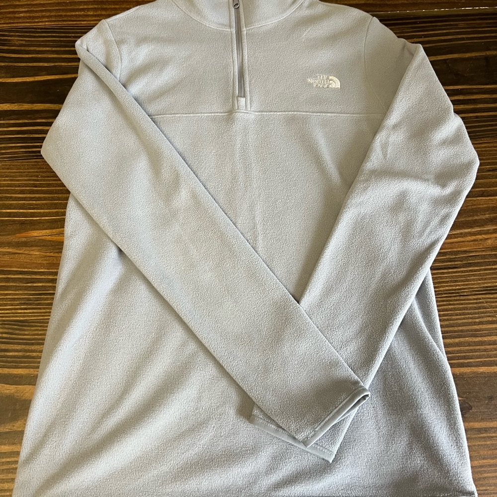 The North Face Heather Gray Half-Zip Fleece